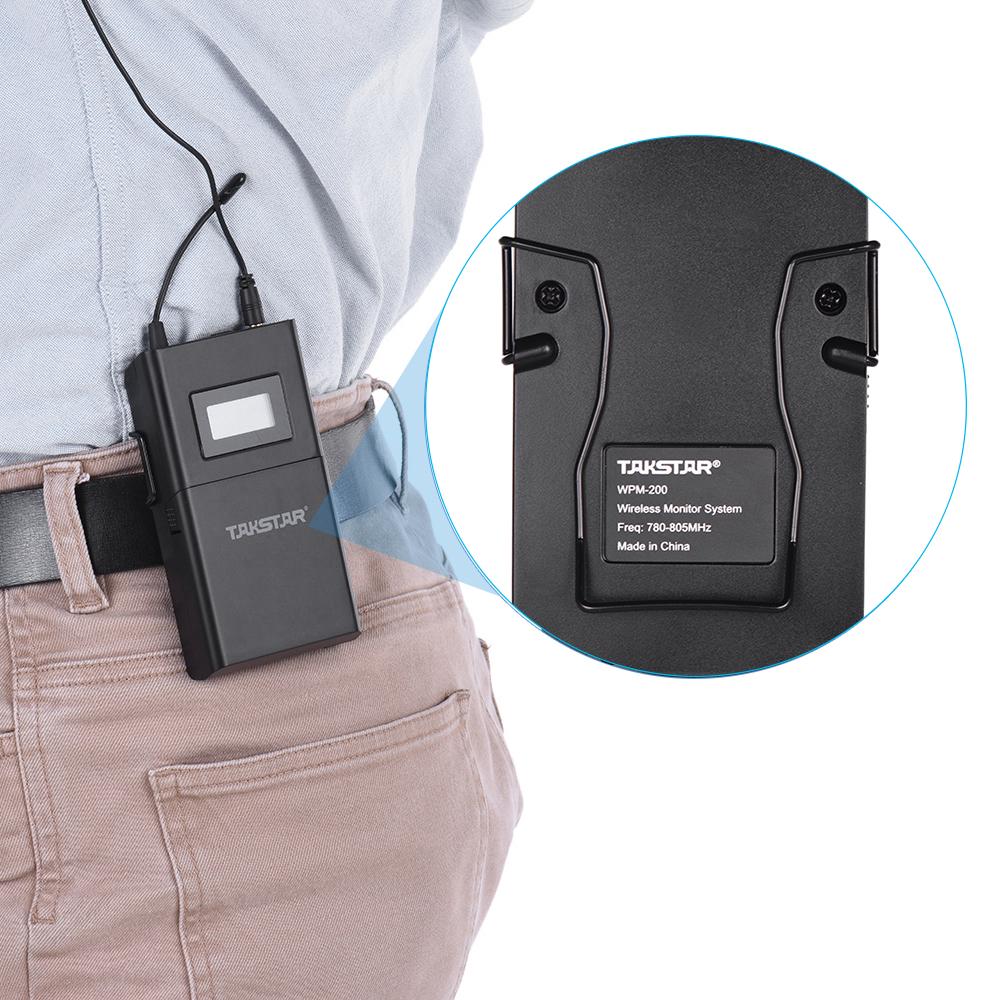 Takstar WPM-200R UHF Wireless Audio System Receiver LCD Display 6 wählbare Kanäle 50m
