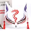 Half Face  Mask Hand-painted Fashion Mask Halloween Masquerade Party Tassels Anime Fox Mask For Costume Parties Anime