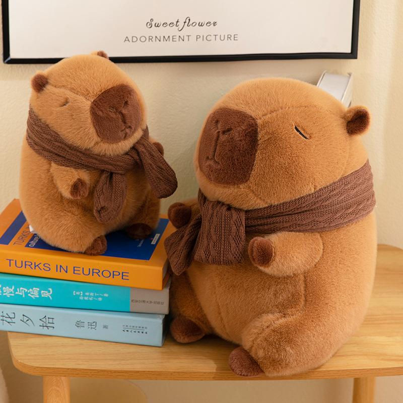 Schal Capybara Puppe Kapibara Plüschtier Puppe Wurfkissen