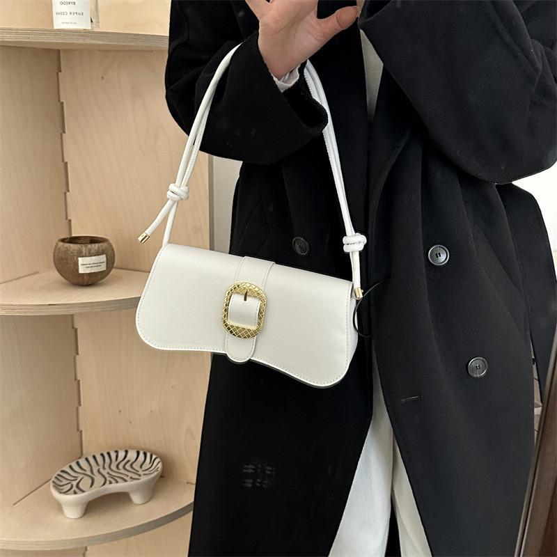 Chic Versatile Shoulder And Crossbody Bag For Women In Elegant Black White And Khaki
