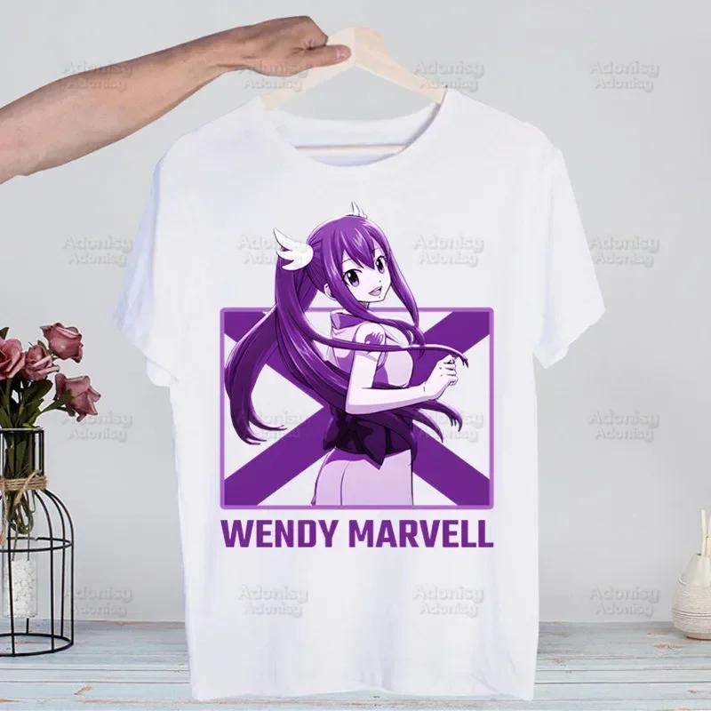 Anime Fairy Tail Natsu Dragneel Lucy T-shirts Summer Men/Women Hip Hop Funny Tshirt Streetwear t shirt Short Sleeve Tee Top