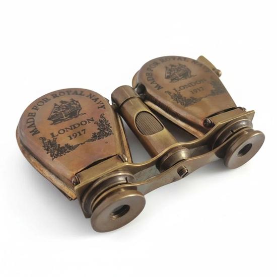 10.16 Cm Brass Binoculars Royal Navy Binocular London 1917 Gift Wedding, Thanksgiving, Chinese New Year, Christmas