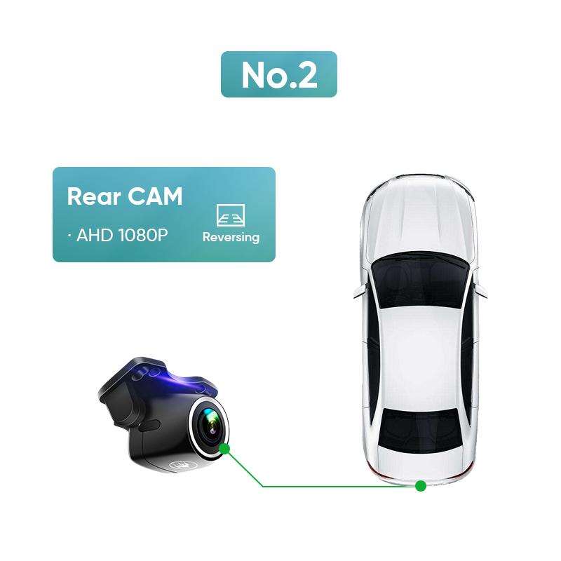 Ainavi Car Multimedia Camera 360 Cameras Rear CAM Wide Angle Backup Camera HD Dashcam AHD 1080P 720P DVR Driving Recorder ADAS