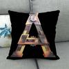 Science fiction style letters Digital printing short plush pillow covers for car sofa office cushion cover home goods
