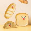 Creative Square Ceramic Plates Cute Afternoon Tea Snack Dessert Plate Home Breakfast Fruits Sandwich Plate Unique Tableware