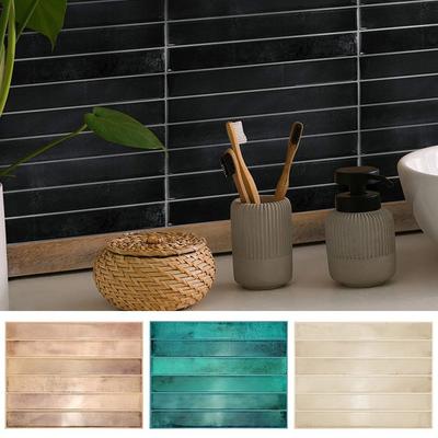 3D Stereo Wall Stickers Brick Design Waterproof Wallpapers Self-adhesive Oil Proof Imitation Wall Tile for Kitchen Bathroom