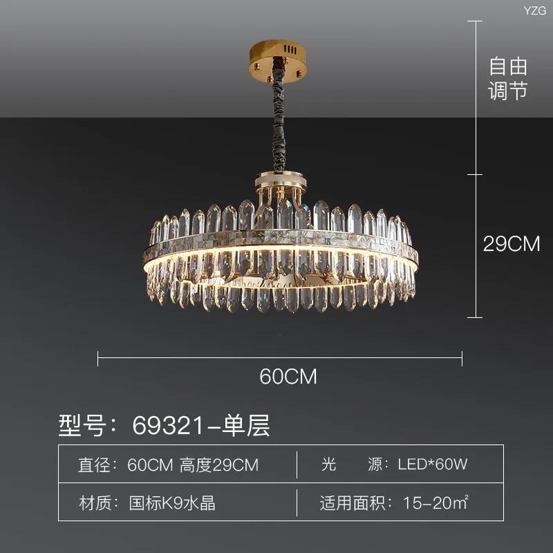 LED Auriu Crom Argintiu Cristal Suspendare Candelabru Iluminat Corp de iluminat Suspensie Lampen Pentru Sufragerie