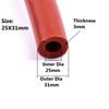 1M Rosso ID 12/14/15/16/19/20/25/28/30/32/38 mm Auto Tubo Flessibile in Silicone per Aspirazione Auto Linea Racing Tubo Tubo Car-styling