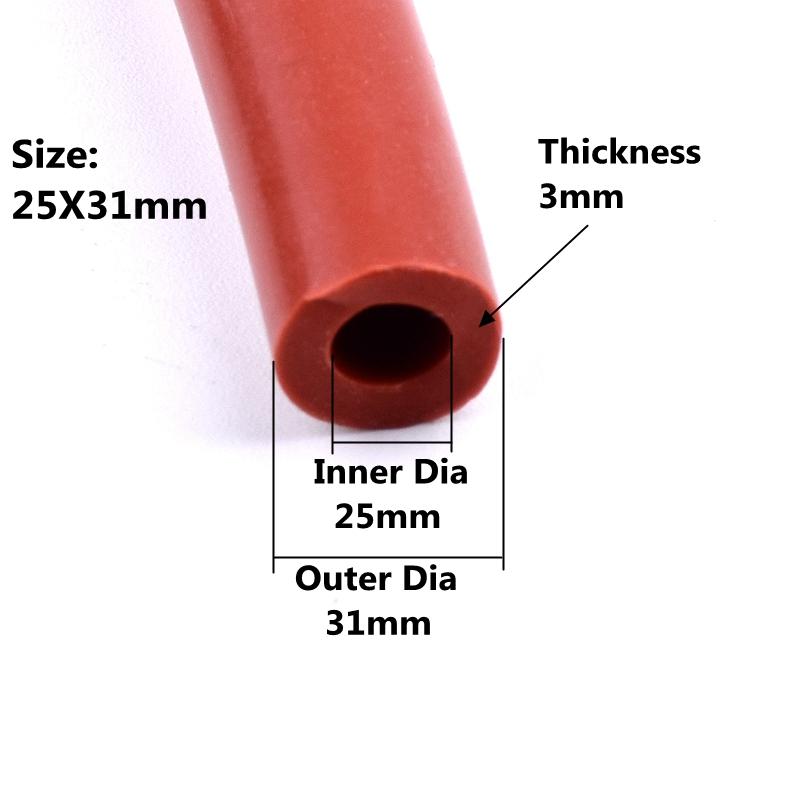 1M Rosso ID 12/14/15/16/19/20/25/28/30/32/38 mm Auto Tubo Flessibile in Silicone per Aspirazione Auto Linea Racing Tubo Tubo Car-styling