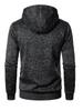 Men's Jacquard Knit Sports Hoodie Cardigan
