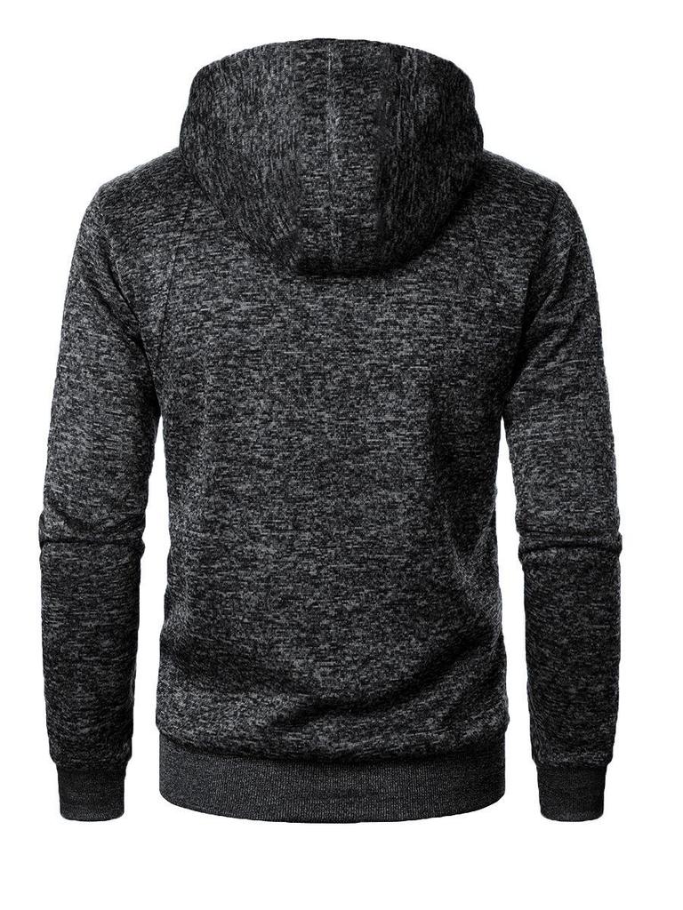 Men's Jacquard Knit Sports Hoodie Cardigan