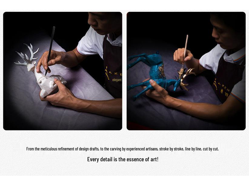 European Deer Wine Cabinet Ornament for Modern Living Room