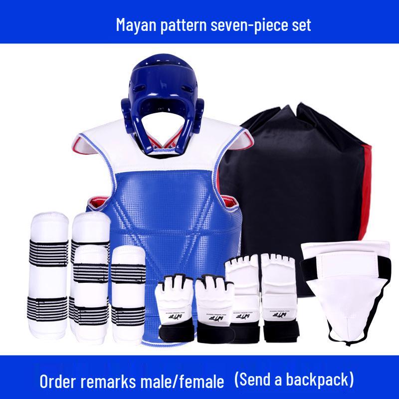 

Универсальный комплект защитной экипировки для тхэквондо - Длинный и утолщенный, 4-8 шт., для соревнований и тренировок S (110-130 cm) Male