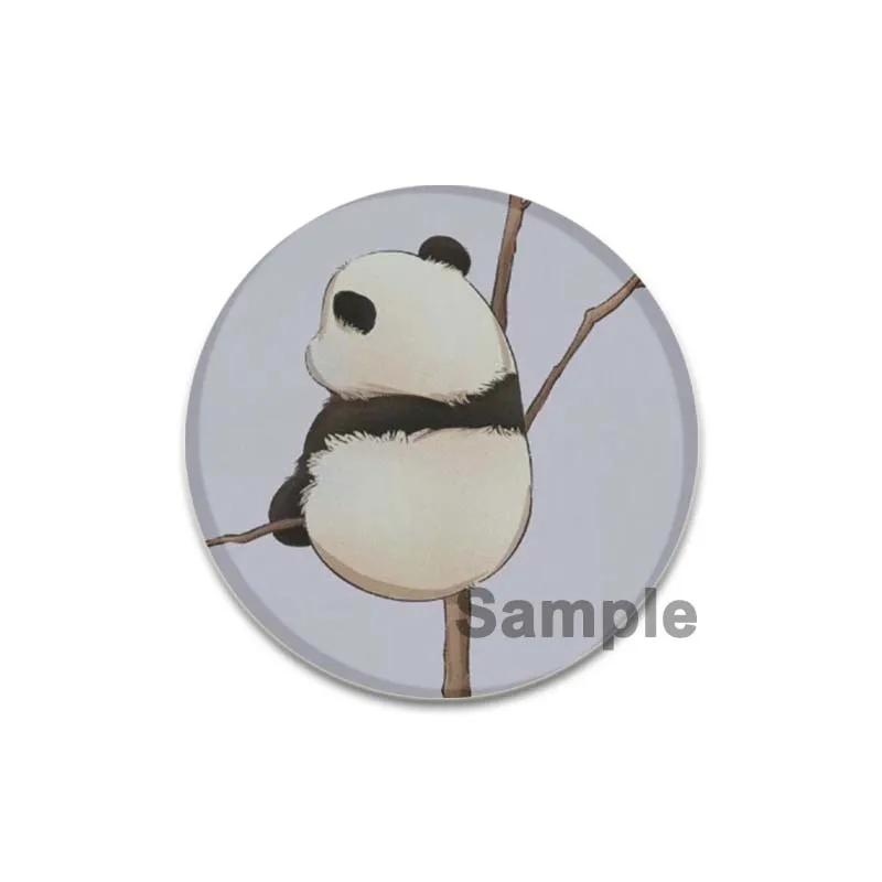 

Милые значки в виде мультяшной панды 32/44/58 мм, значок в виде панды Q-версии, броши ручной работы из жести, нагрудная булавка для рюкзака, одежда, аксессуары, подарки 32mm
