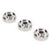 3Pcs Trumpet Valve Cap Metal Silver Screw Piston for Trumpet Replacement Musical Instrument Accessories Trumpet Top