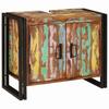 Washbasin Cabinet Multicolored Solid Reclaimed Wood