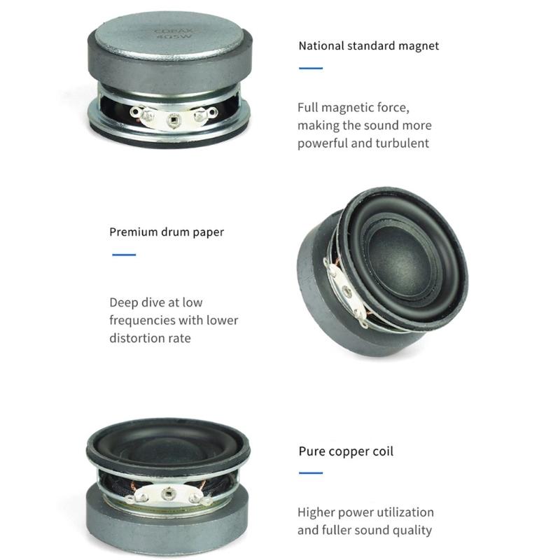 Powerful 45mm Full Frequency Speakers Strong Magnets 4Ohm 5W Horn Pair for Auditory Loudspeaker 2PCS