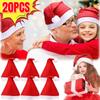 Rode Kerstmutsen voor Volwassenen Kinderen Non-woven Stof Kerstman Kerstmutsen Pet Vrolijk Kerstfeest Nieuwjaarsfeest Decoratie
