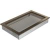 Ventilasjonsdeksel 22x37 svart og gull
