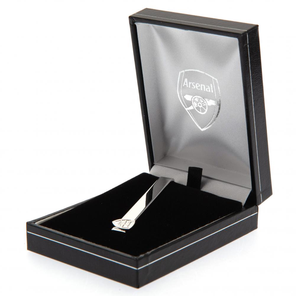 Arsenal FC Silver Plated Tie Slide