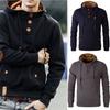 Mens Cowl Winter Neck Hooded Sweatshirt Coat Jacket Outwear Sweater Tops Jumper