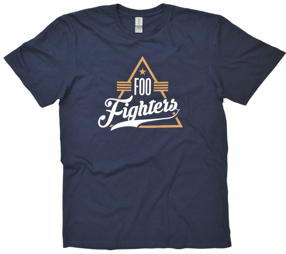 Foo Fighters Dreieck Blau T-Shirt Offiziell Neu S M L XL XXL