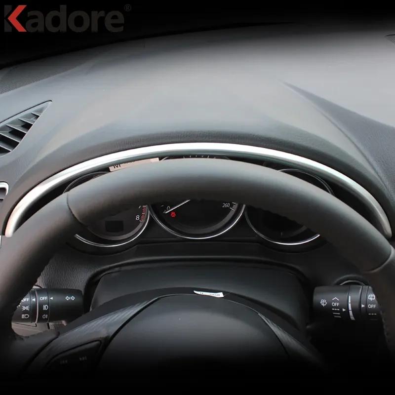 For Mazda CX5 CX-5 2012 2013 2014 2015 Matte Car Dashboard trument Frame Panel Cover Trim Interior Mouldings Accessories