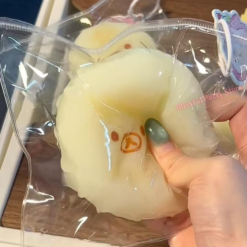 Glitter Dumpling Squishy with Box Dumplings Sensory Squeeze Toy for Stress Relief ASMR Children Adult Birthday Gifts Party Favor
