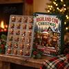 Daily Window Opening Gift 2026 Highland Cow Christmas Advent Calendar, 24-Day Acrylic Countdown Ornament Set with Travel Companion Play Mini Figures,