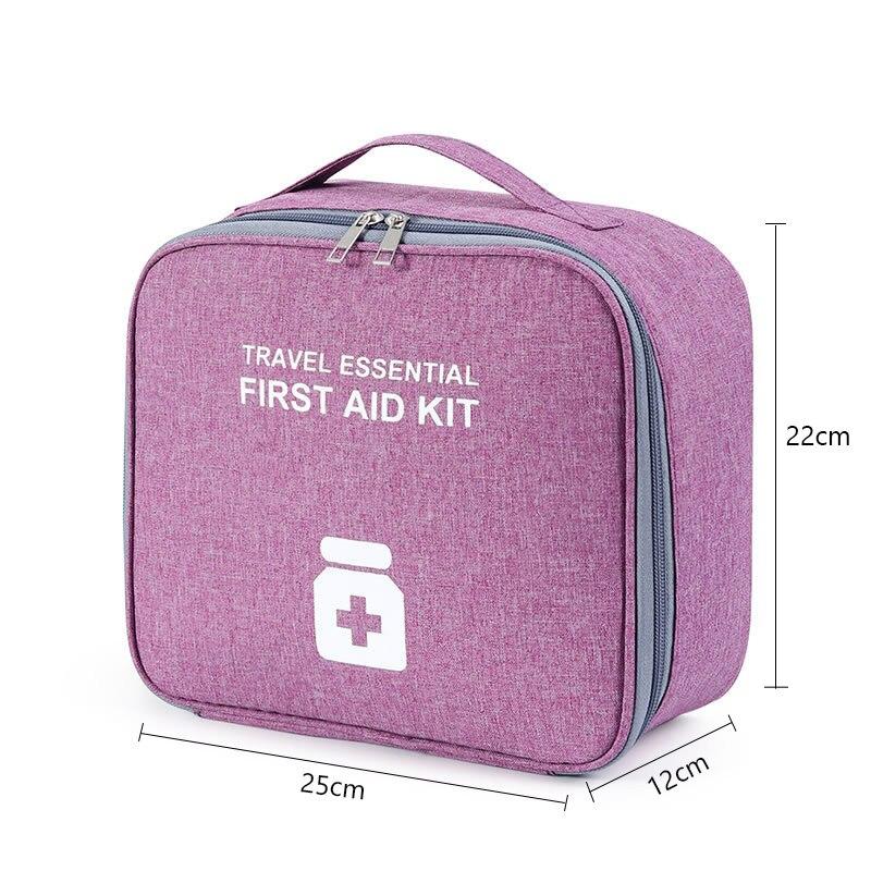 Portable First Aid Kit Storage Bag Oxford Cloth Medicine Storage Bag Emergency Medical Box for Travel Outdoor Camping Survival Bag Pill Case