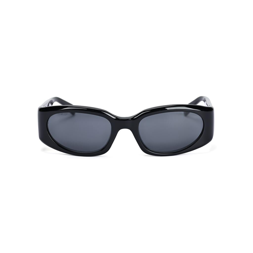 Celine Gold Logo Design Acetate Rectangular Sunglasses Unisex Sunglasses Black CL40347U01A