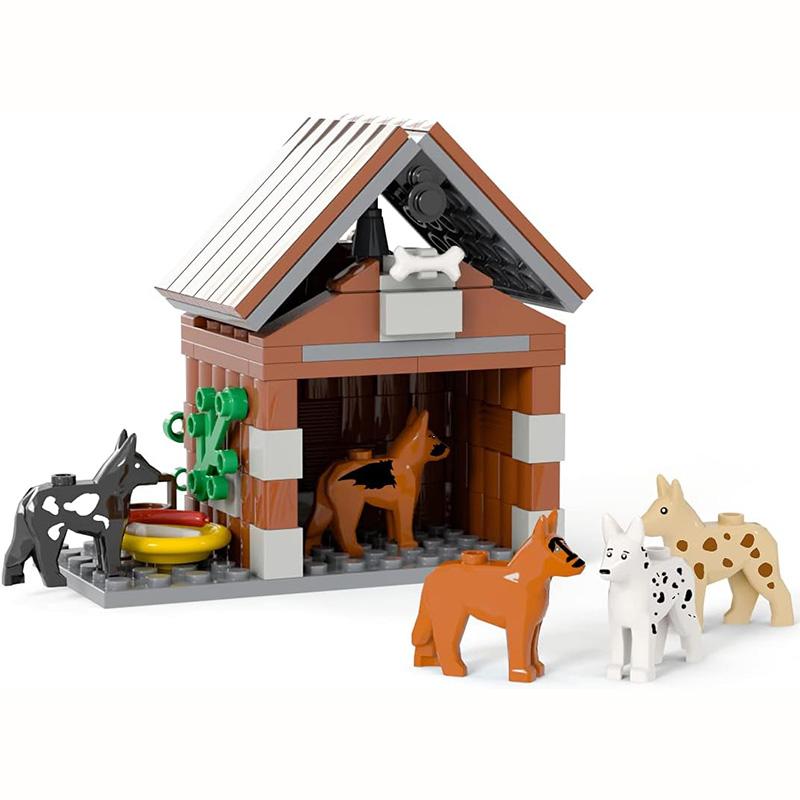 MOC Toys Assembly Farm Animals Building Blocks City Street View ChickenCoop Flowers Vegetable Garden Animal Scene Block