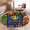 The Legend of Zelda Pattern Round Rug, Indoor/Outdoor Mat, for Picnic, Gameroom, Bedroom, Office, Living Room, Home Decor Carpet, Birthday Gift