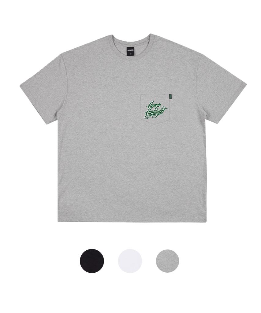 CREAM SODA LAB Human Highlight Logo Pocket T-Shirt