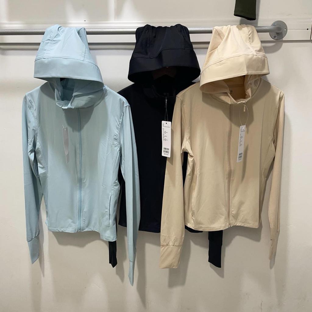 Dámský japonský kardigan AIRism Slim Fit s vysokou elasticitou na zip a s kapucí pro ochranu před sluncem, chladný a stylový svrchní oděv