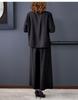 Mother's Summer 2026 Stylish Loose Fit Two-Piece: Short Sleeve, Casual, Slimming, Tummy Concealing for Middle-Aged Women