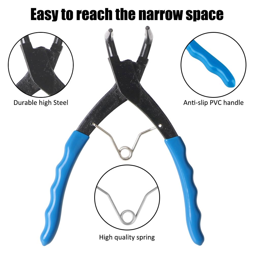 90 Degrees Bending Pliers Snap-Ring Pliers Heavy-duty Cylinder Internal Ring Remover Long Nose 90° Bent