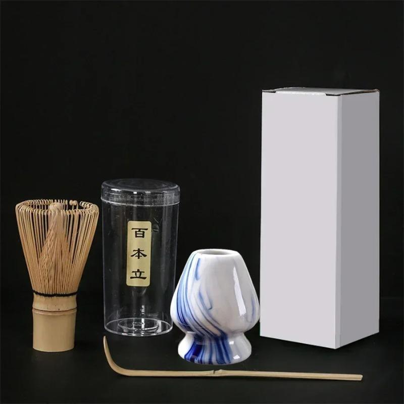 3pcs/set Japanese Tea Set Matcha Mixing Brush Matcha Set Combination Kitchen Matcha Bamboo Accessories Tea Brush Accessories