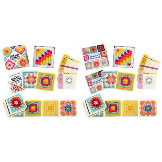 Jeu de cartes Granny Square : 50 modèles de crochet variés, blocs de crochet, vêtements, accessoires pour adultes et débutants