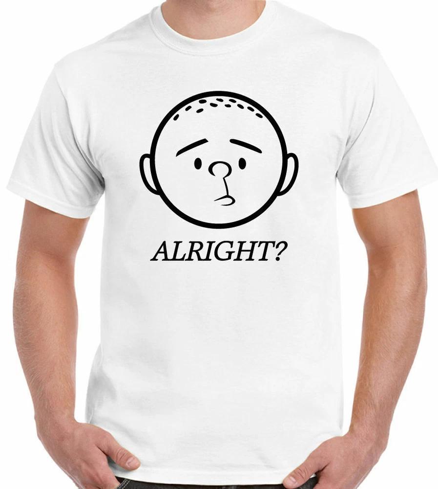 Karl pilkington tshirt alright mens funny the moaning of life idiot abroad 2XL