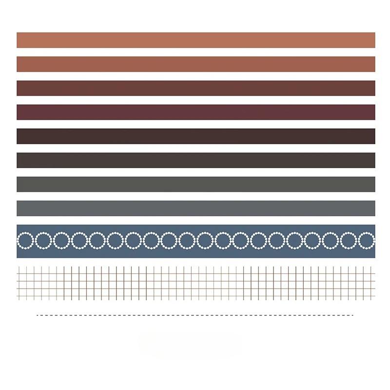 10 Rollen Kawaii Washi Tapes Set Schulsachen Niedliche Aufkleber Masking Tape Ästhetische Schreibwaren Scrapbooking Journal Dekoration