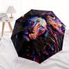 1pc Galactic Majesty Automatic Opening and Closing Umbrella, Lightweight 3-Fold, With Cute Cartoon Characters, Suitable for Home, Outdoor and Daily Us