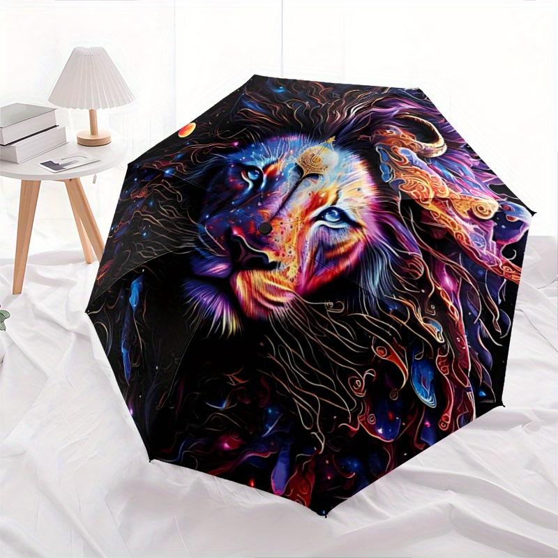 

1pc Galactic Majesty Automatic Opening and Closing Umbrella, Lightweight 3-Fold, With Cute Cartoon Characters, Suitable for Home, Outdoor and Daily Us