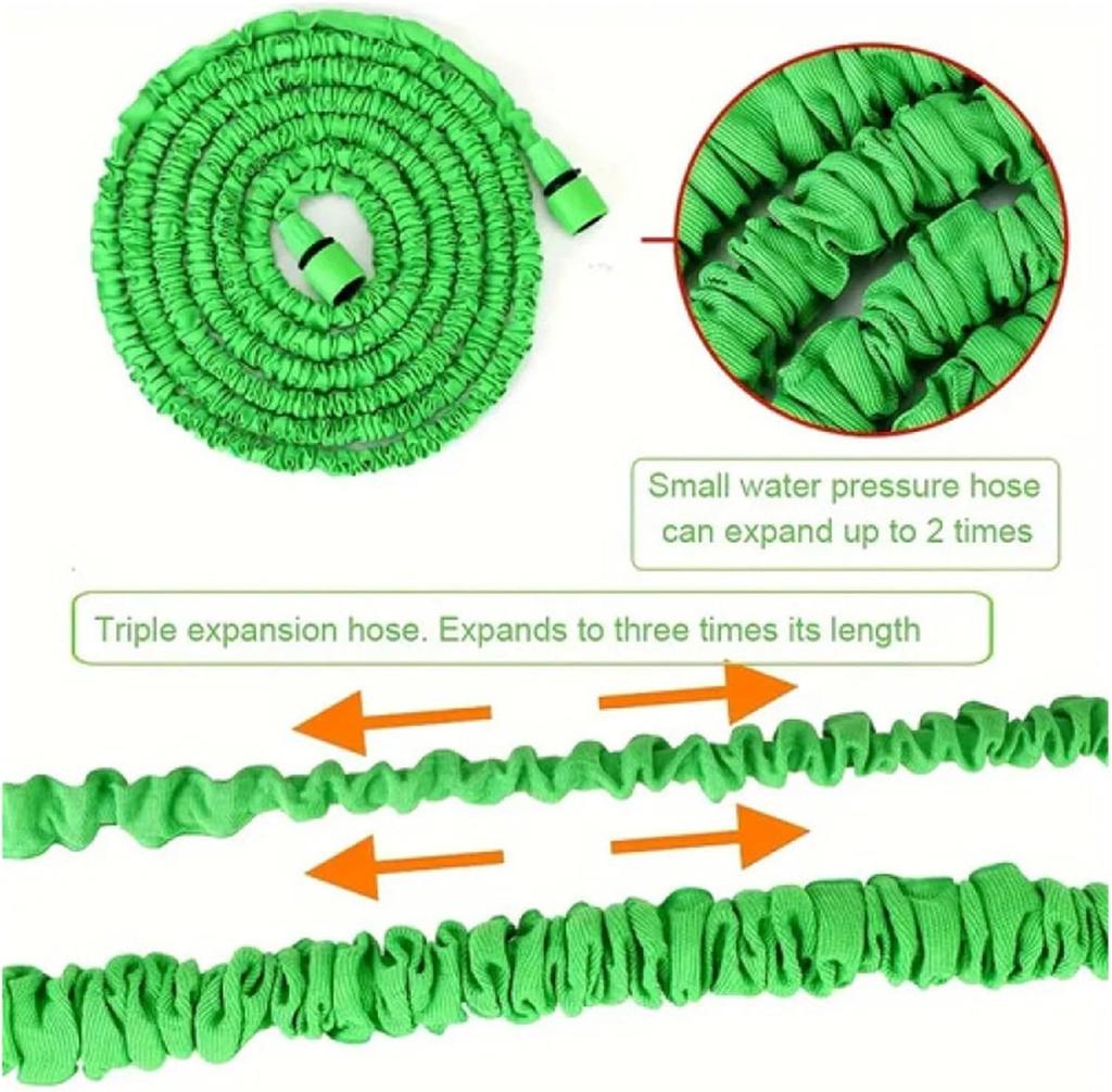 1Set Garden Hose Pipe Water Hose Expandable Magic Hose 7 Patterns Water Gun Foam Pot flexible reels hose Car Wash Gun Sprayer