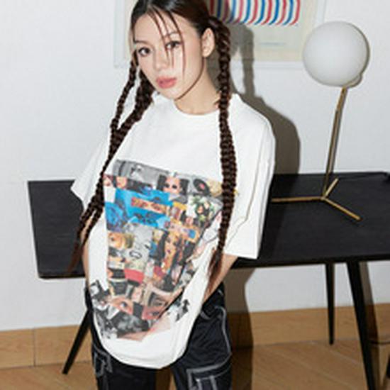 2024 Euro-American Style Summer Mesh Ripped Hollow Top: Street Fashion Color-Block Letter Vest for Women
