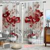 2pc     Curtain flower (3) Versatile 100% Polyester  Without Electricity Spring Party & Holiday Decor Use for Holiday Decorations