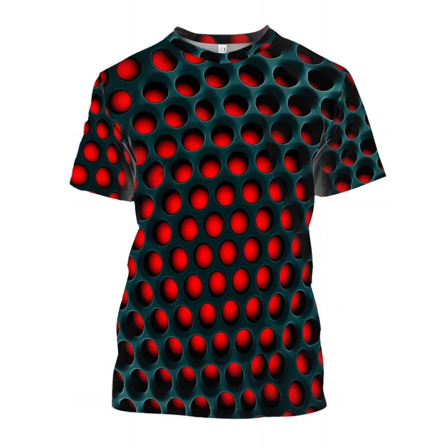 Trička s bílým vlčím vzorem Léto Černá Trička Muži Streetwear Tričko s 3D tiskem Móda O Krk Topy s krátkým rukávem