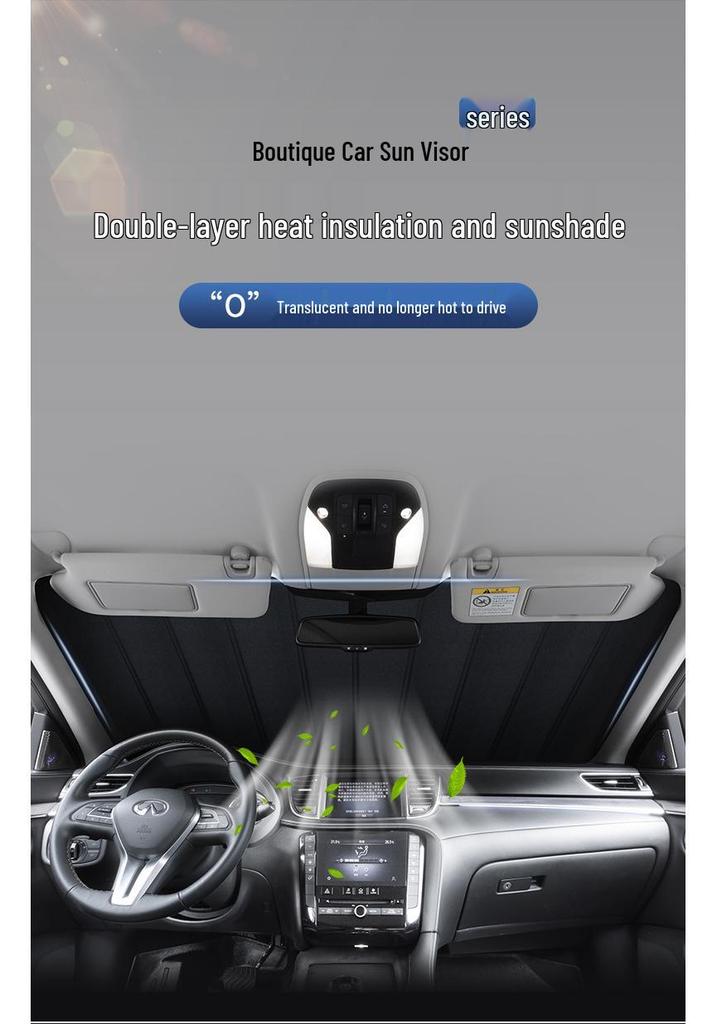 Car Windshield Sunshade - Heat Insulation & UV Protection Umbrella for Interior