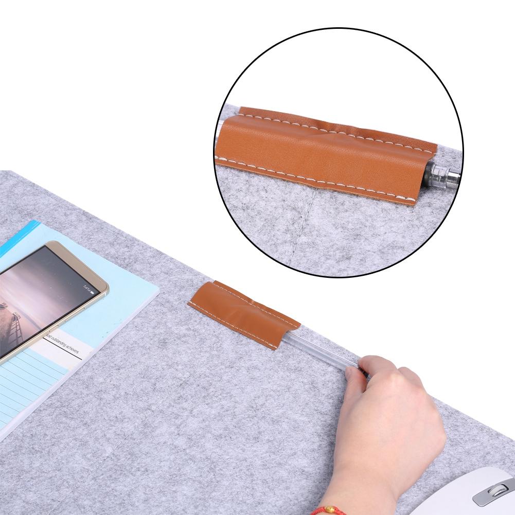 Felts Office Desk Laptop Mat Storage Organizer Table Pad New Light Gray