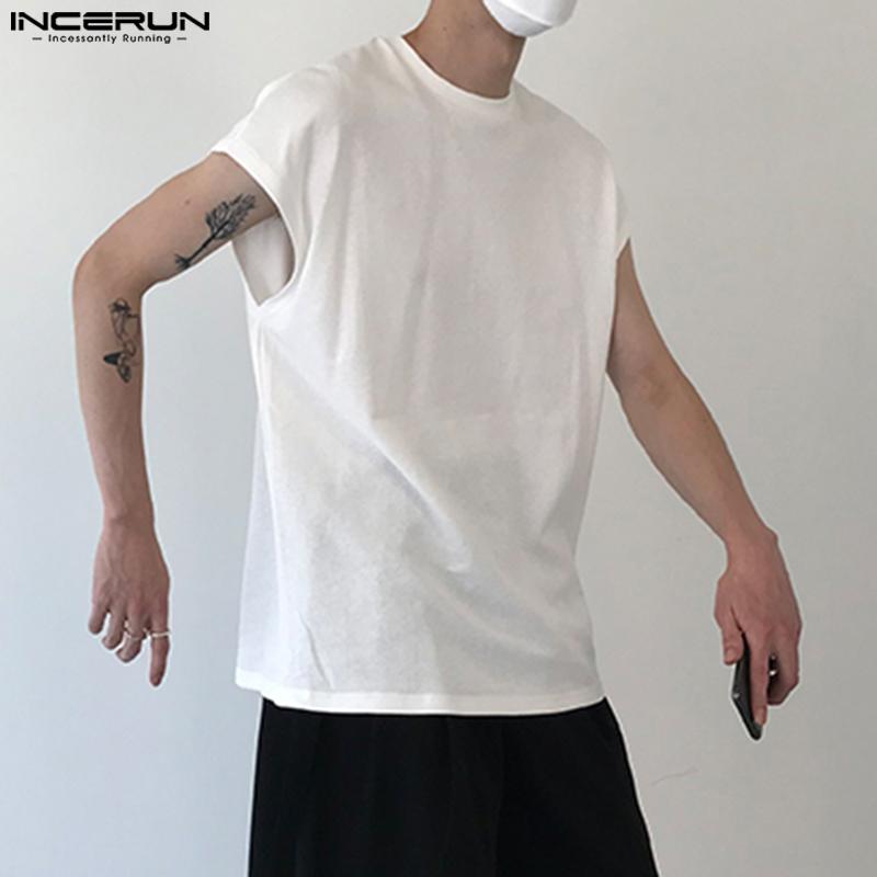 

INCERUN Летние тонкие мужские майки Повседневная свободная блузка больших размеров